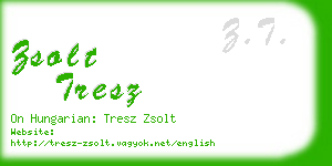 zsolt tresz business card